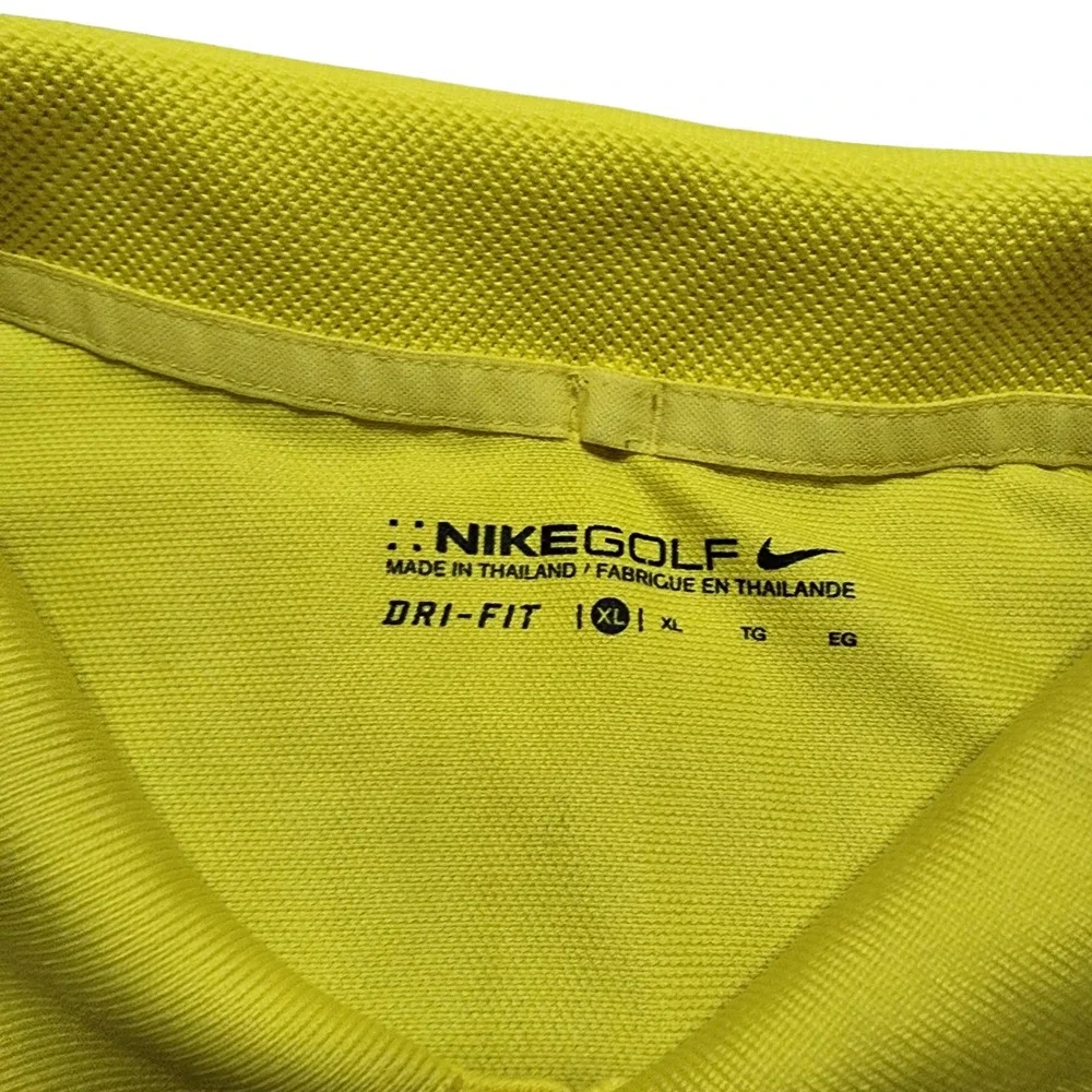 Vintage Nike Golf Mens‎ L dri-fit Yellow shirt EUC 48